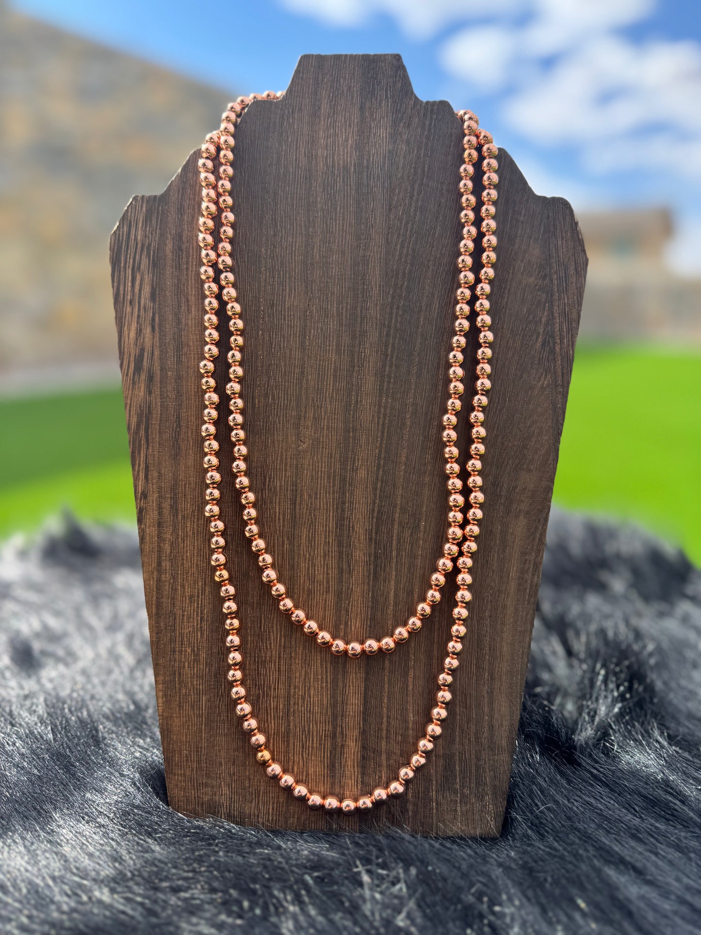 Copper Pearl Necklace