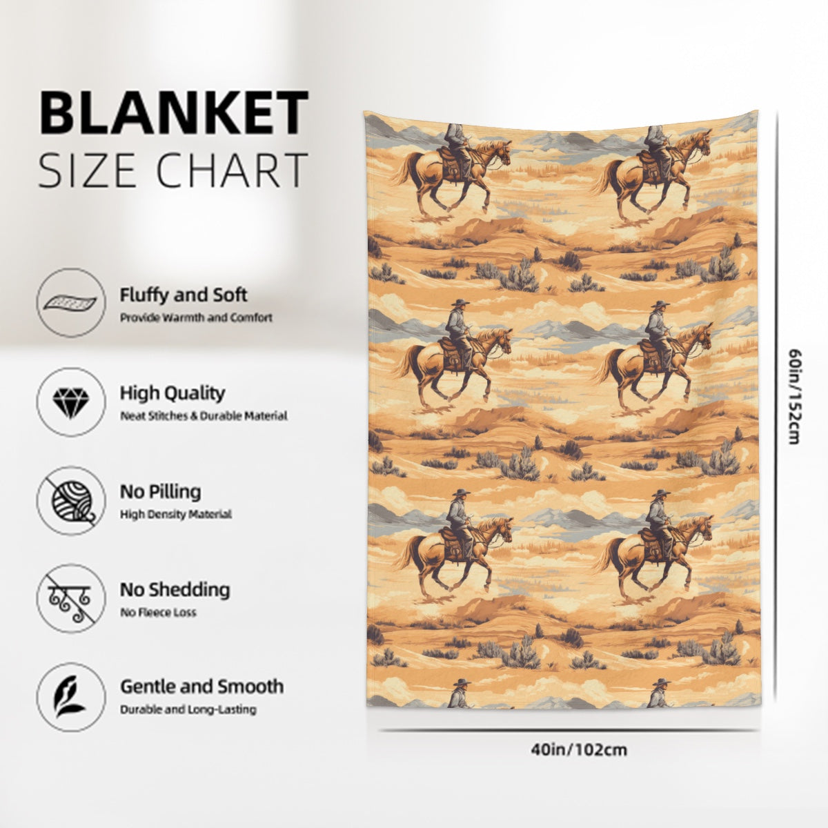 Large 320 GSM & 280 GSM Flannel Throw Blanket 60"x40"