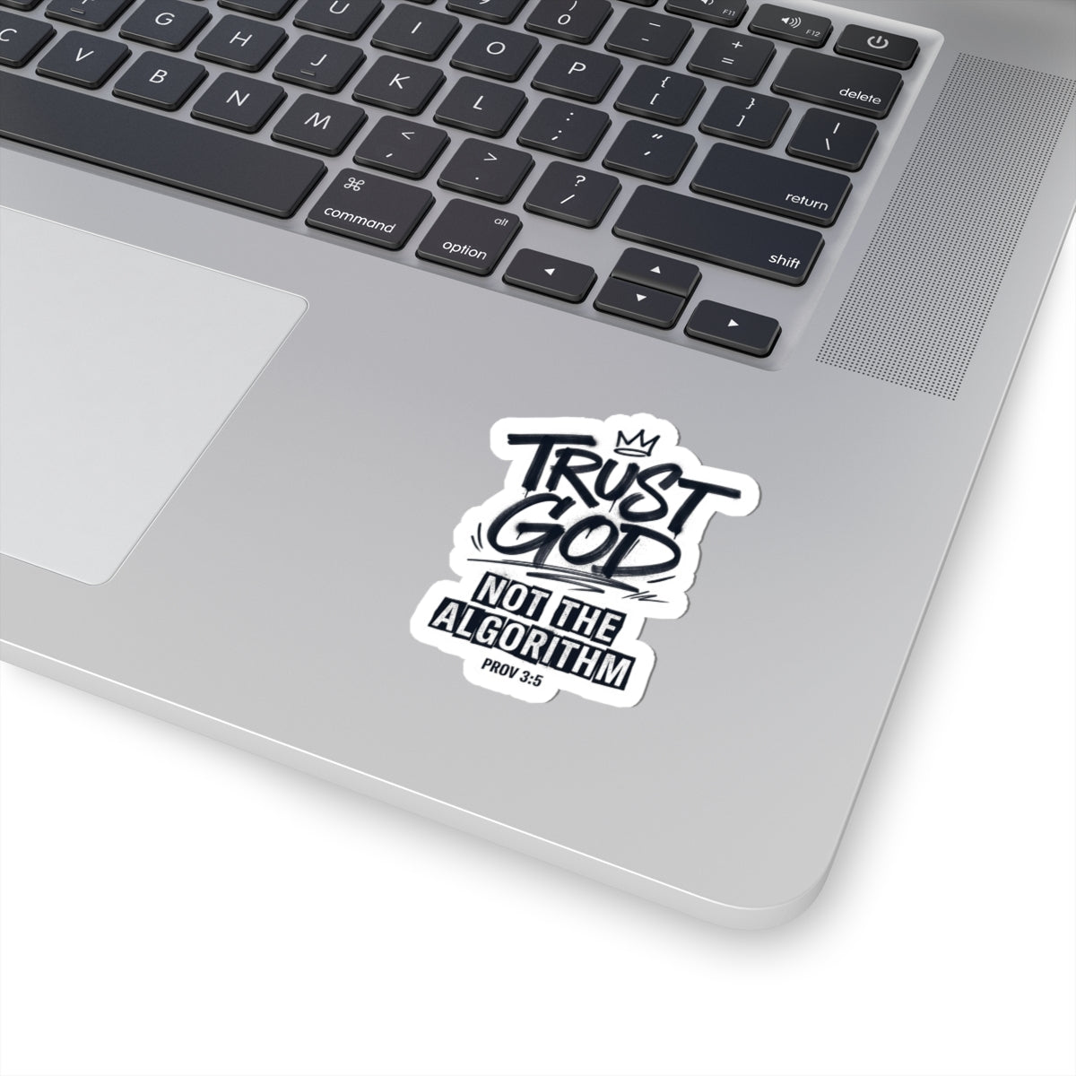 Trust God Not the Algorithm Sticker | Christian Streetwear, Graffiti Script
