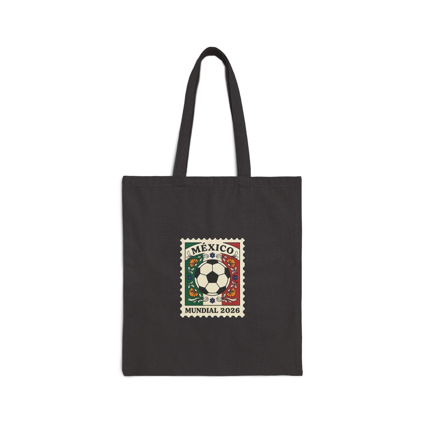 Mexico Mundial 2026 Soccer Stamp Tote | Country Pride Canvas Tote