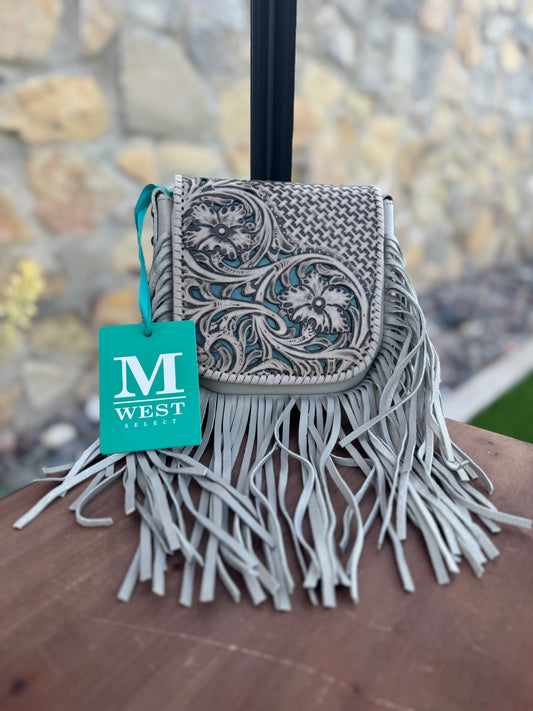 Montana West Fringe Leather Handbag