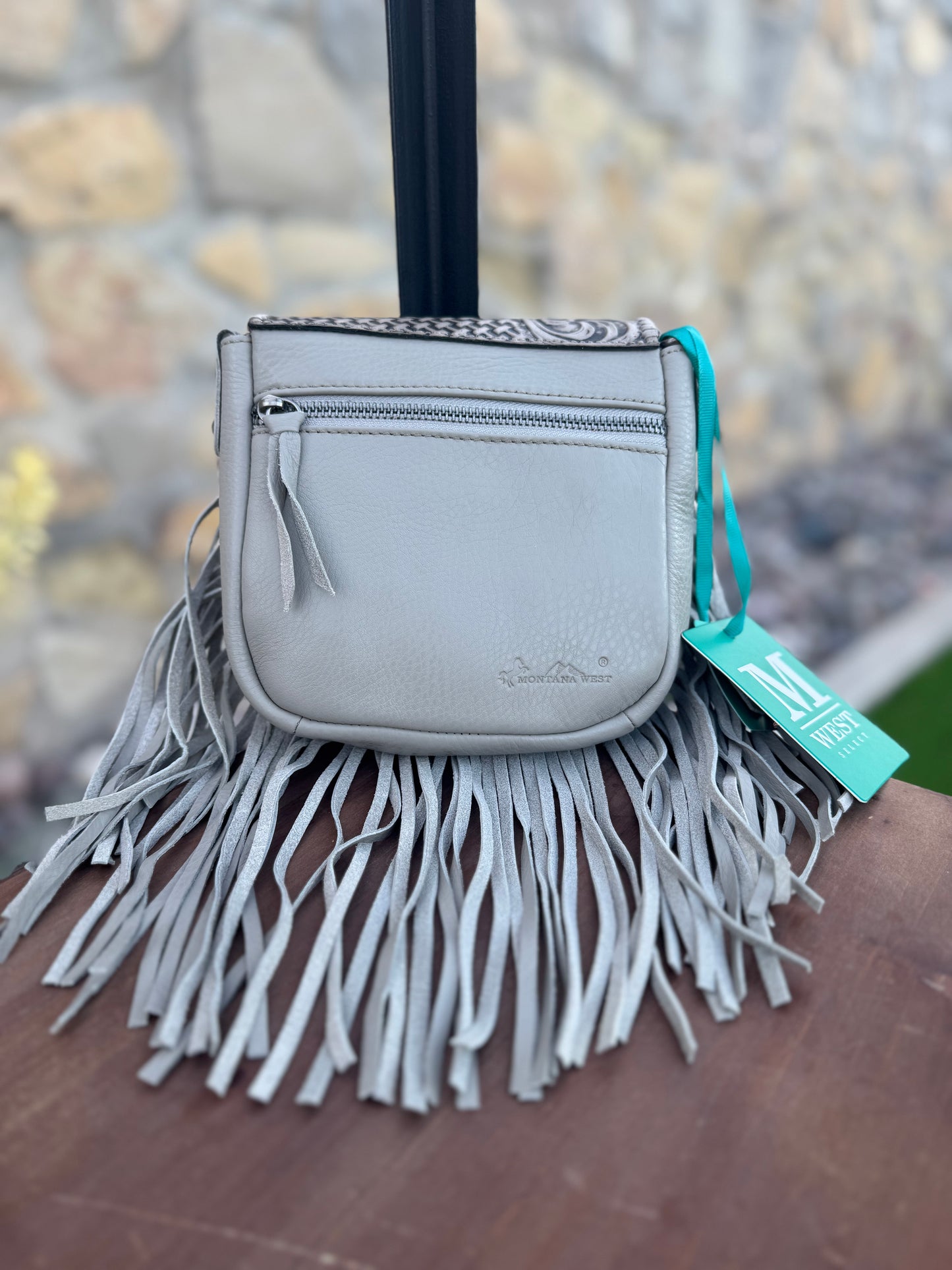 Montana West Fringe Leather Handbag