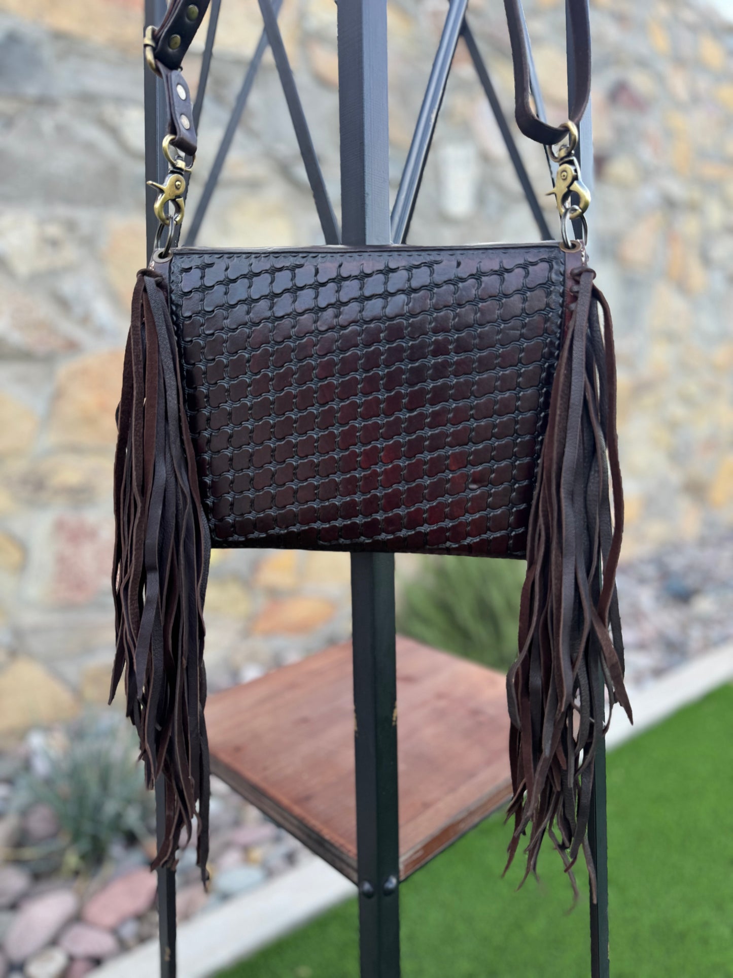 American Darlin Tooled Leather and Fringe
