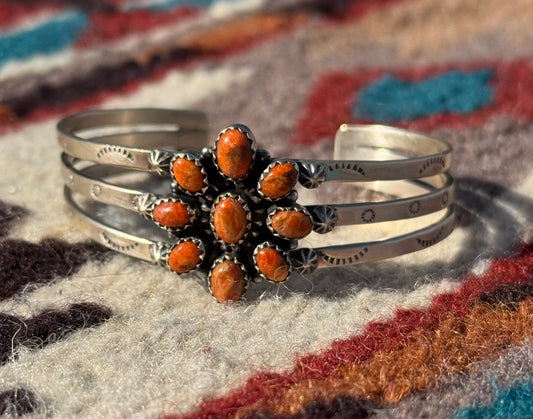 Orange Mojave Cluster Cuff